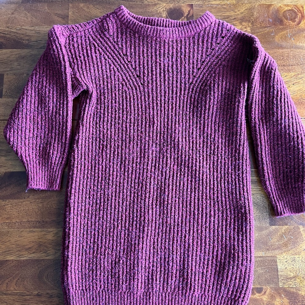 Maroon Old Navy Sweater dress sized 3T.